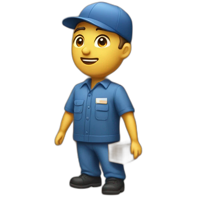 parcel delivery men emoji