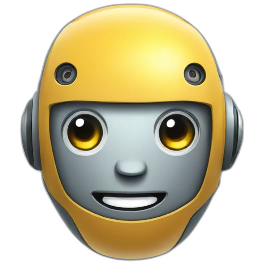 smiling modern robot emoji
