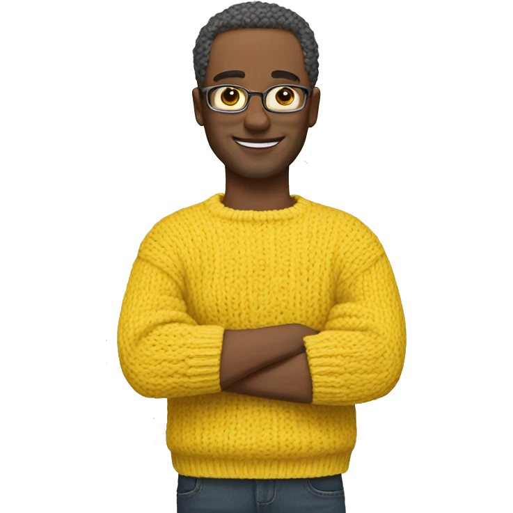yellow knit sweater emoji