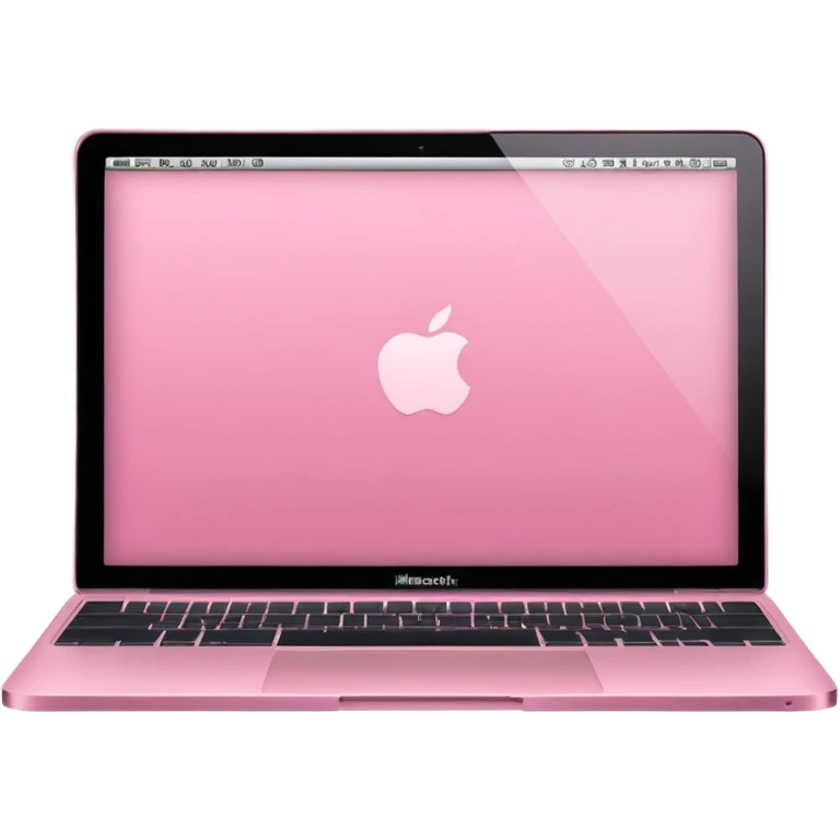 pink MacBook laptop emoji