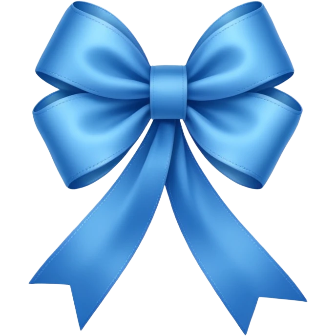 fiocco blu  emoji
