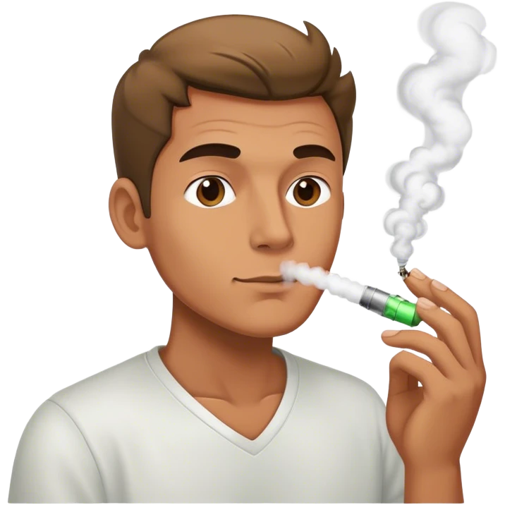 Man vaping  emoji