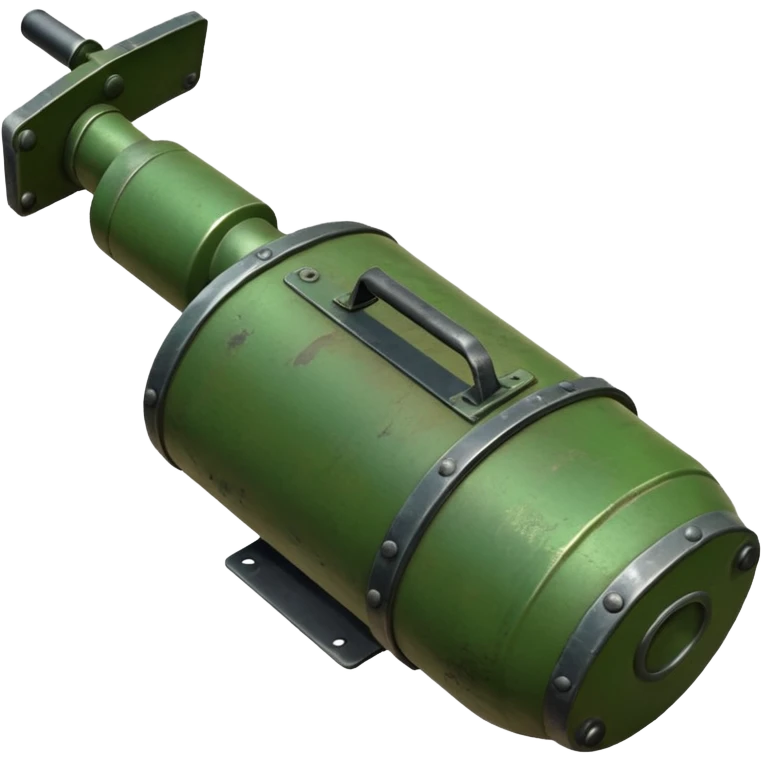 generate a realistic green elongated anti-tank mine  emoji