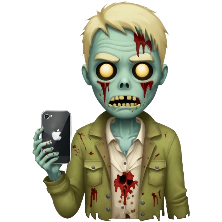 make a i phone desinger zombie emoji i phone  emoji