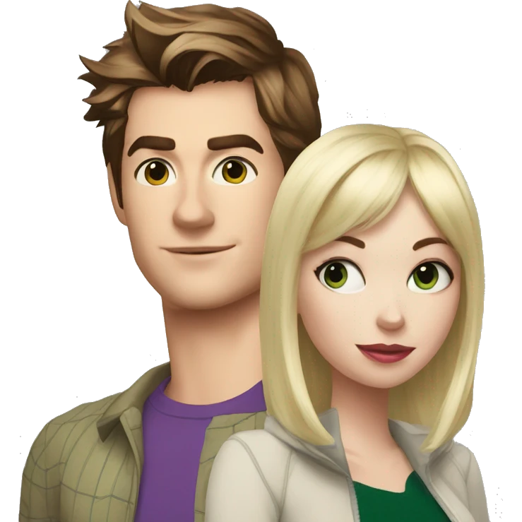 Peter Parker and Gwen Stacy emoji