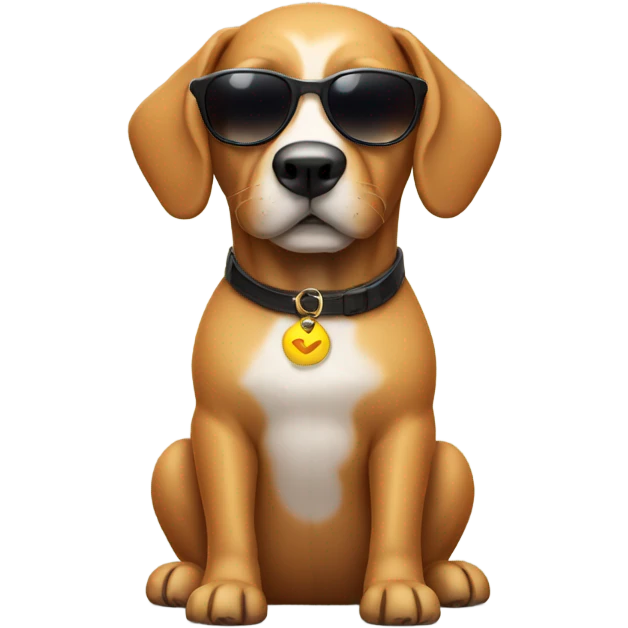 dog wearing sunglasses emoji