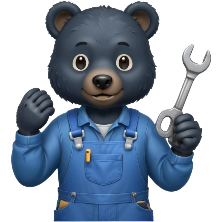 black bear mechanic emoji