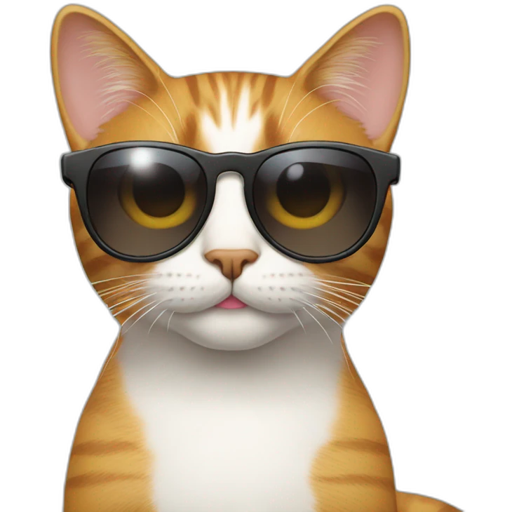 Cat with sunglasses emoji