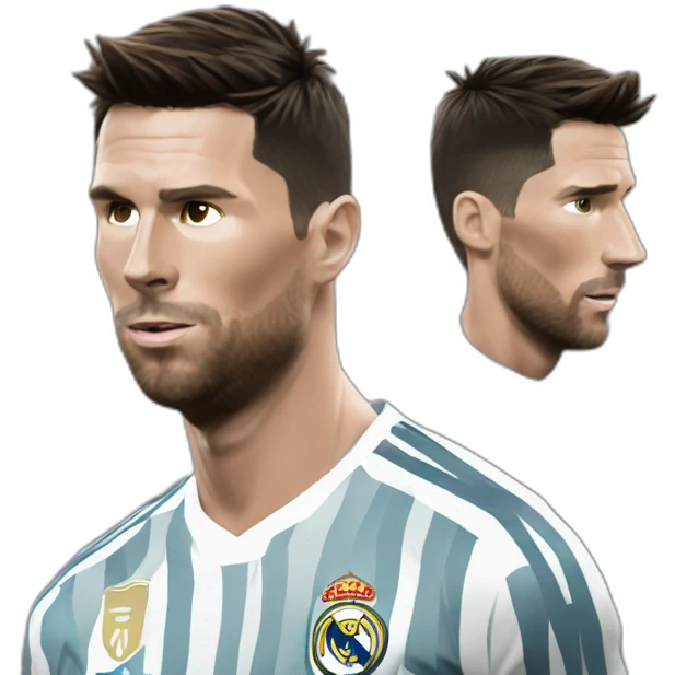 Ronaldo qui frappe messi emoji