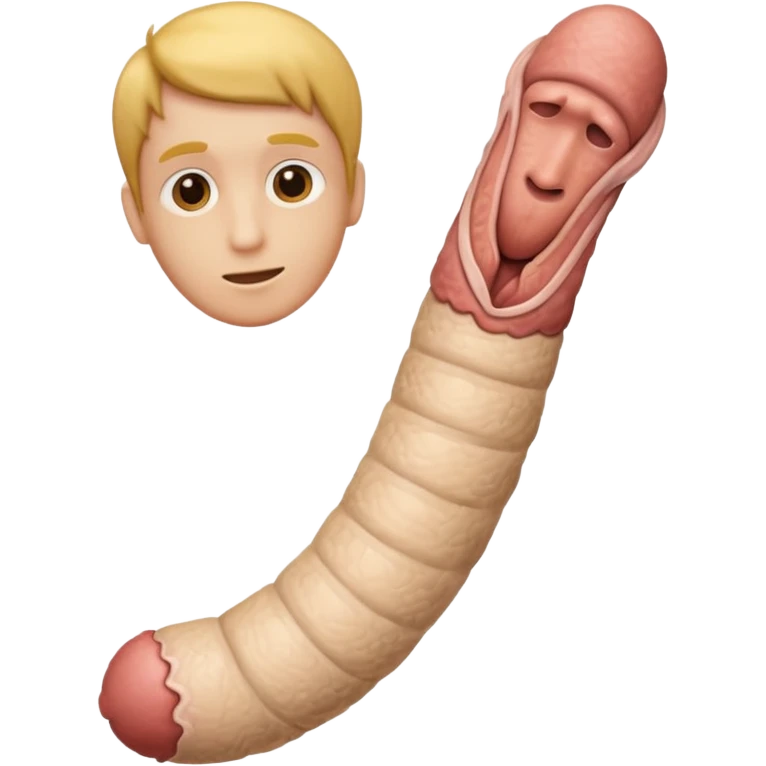 un placar con pene humano emoji
