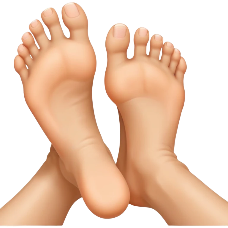 feet holding feet emoji