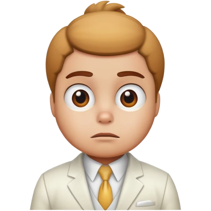 Sandy Cheeks with determined face, white suit emoji