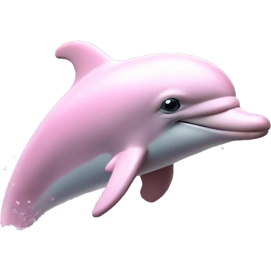 Pastel-pink-colors-dolphin emoji