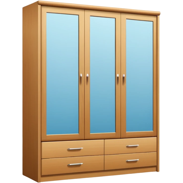 wardrobe modern closed mirror door emoji
