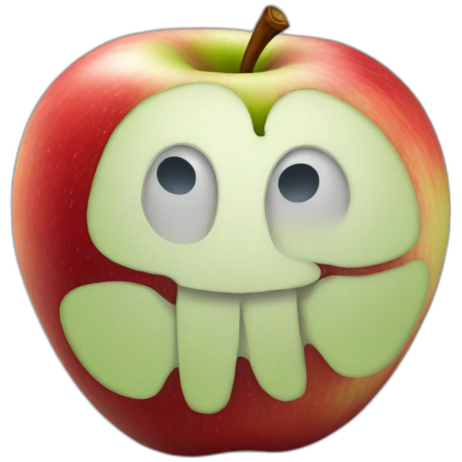realistically-drawed-apple emoji