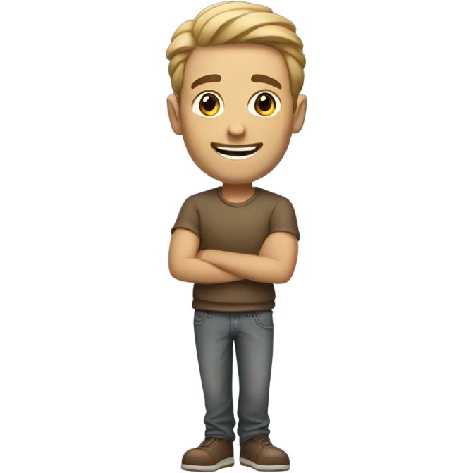 Nonchalant guy emoji