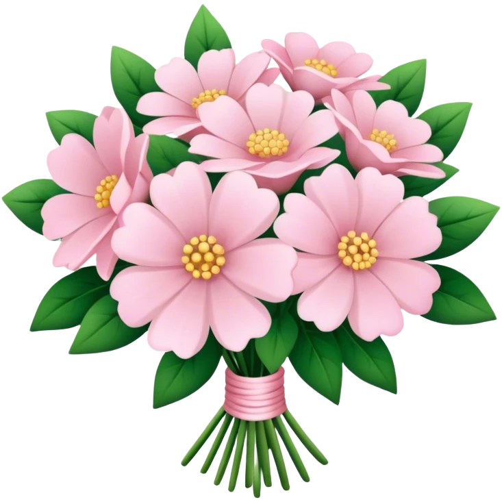 pale pink flower bouquet 🌸 emoji