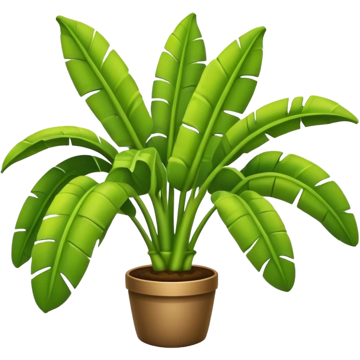 banana plant without bananas emoji