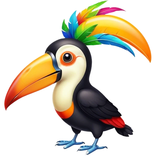 Toucan drinking beer  emoji