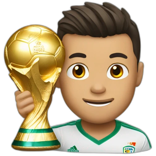 CR7 winning world cup emoji