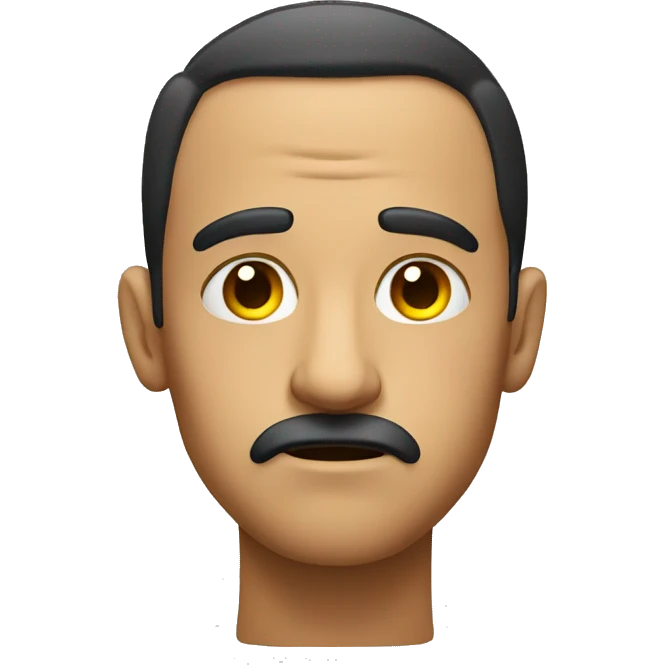 side eye with frown emoji