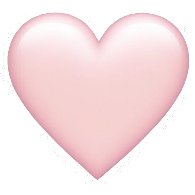 light pink heart emoji