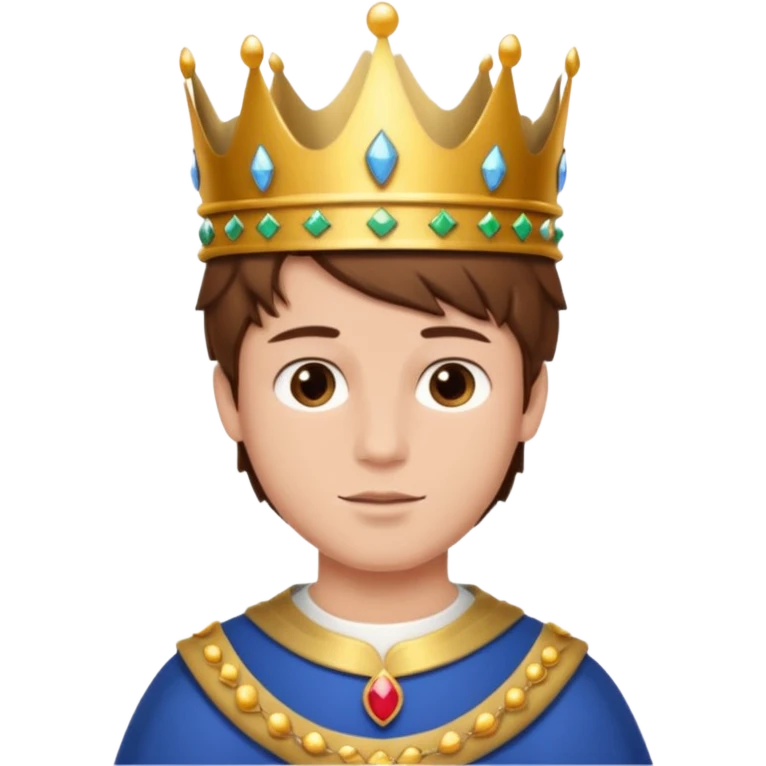 royal boy with brown hair emoji