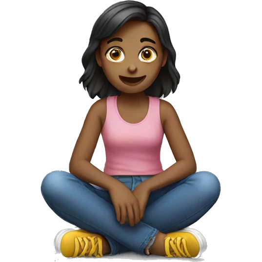 girl sitting emoji