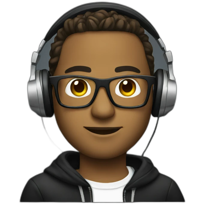 DJ with glasses emoji