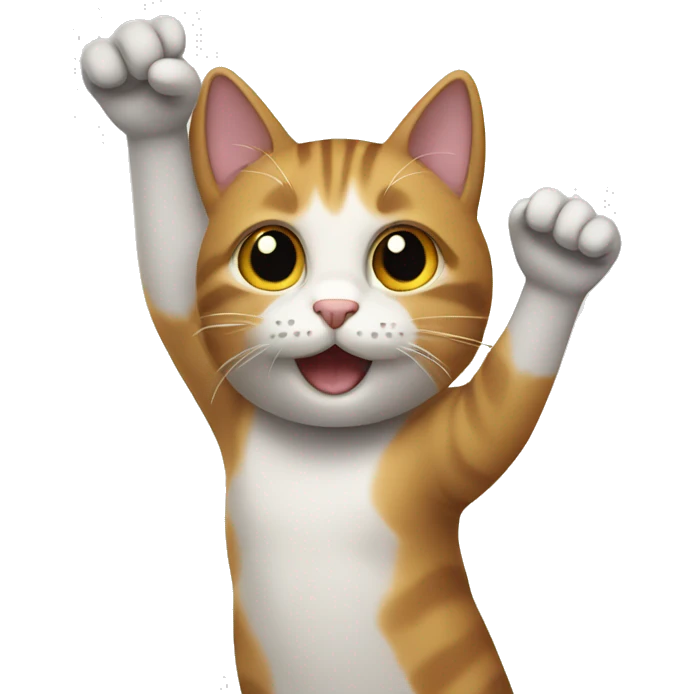 cat waving hand
 emoji