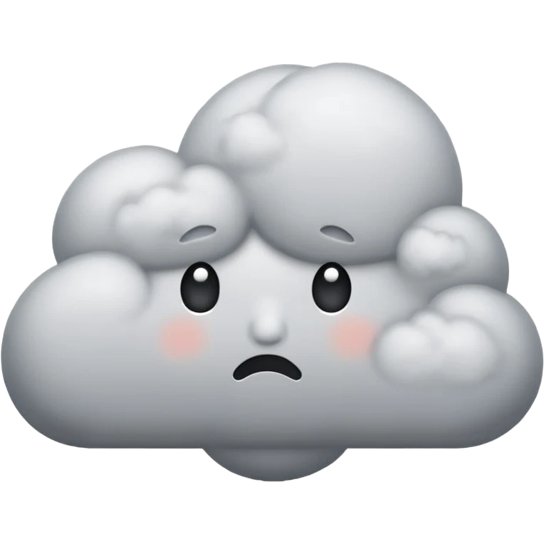 sad cloud emoji