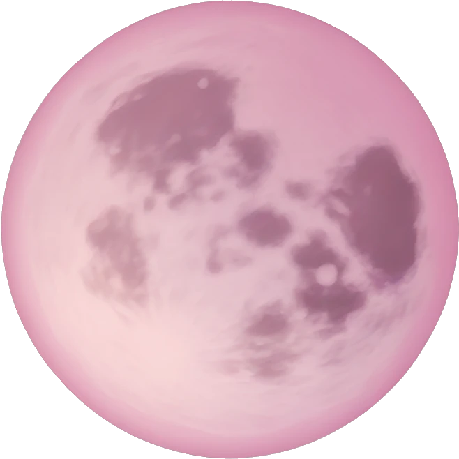 pastel pink moon emoji
