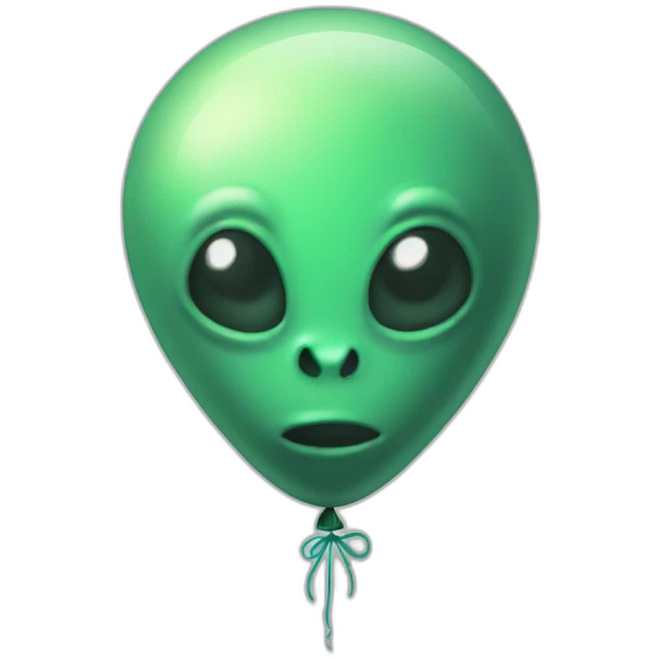 Alien balloon emoji