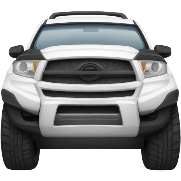 White SUV with black rims emoji