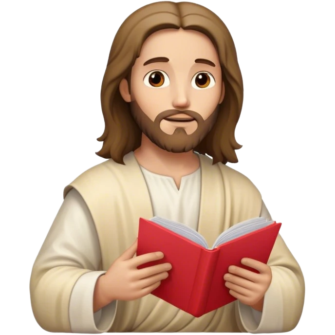 Valentine cards and Jesus reading them emoji