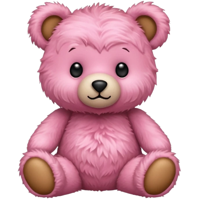 Pink teddy bear emoji