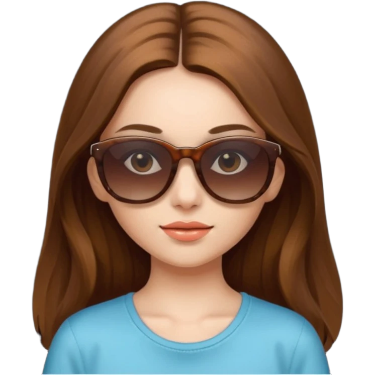 girl with sunglasses not on eyes , sunglasses over head emoji