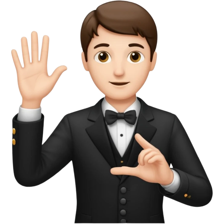 hands of an orchestra conductor emoji
