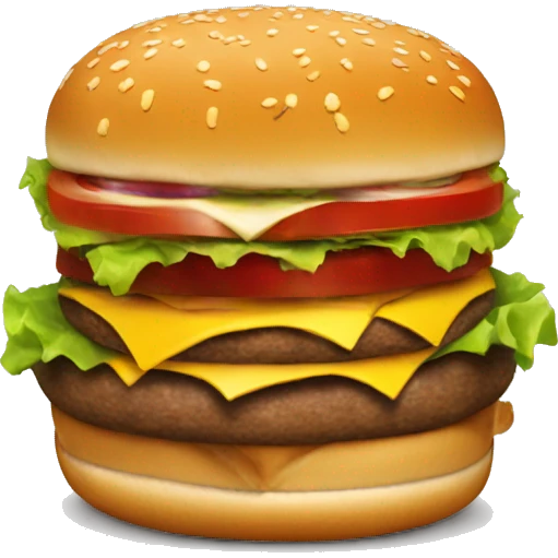 Doble burger emoji