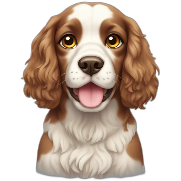 Beauty spaniel cat emoji