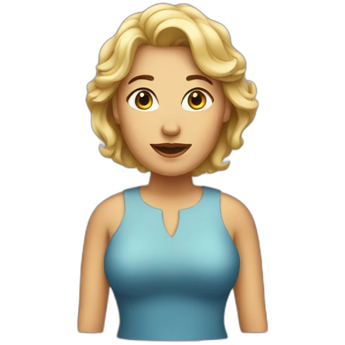 Large lady emoji