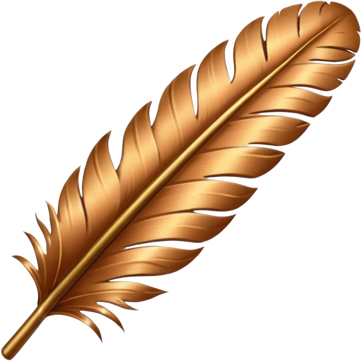 бронзовое перо emoji
