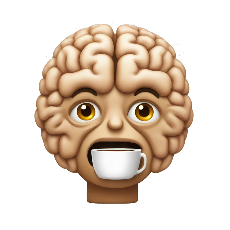 brain needs coffee emoji
