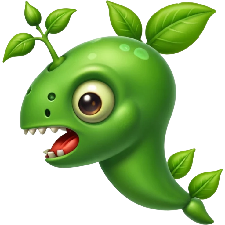 Un lanza guisantes de pvz emoji