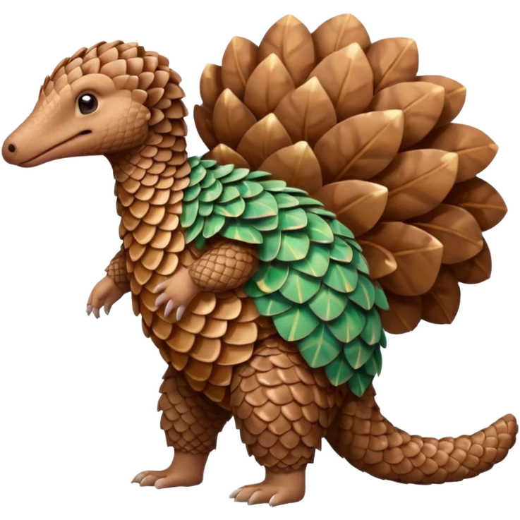 Pangolin with Hawaiian shirt emoji