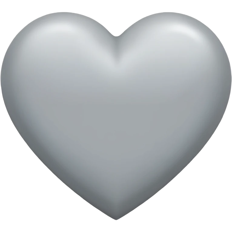 light grey  heart emoji
