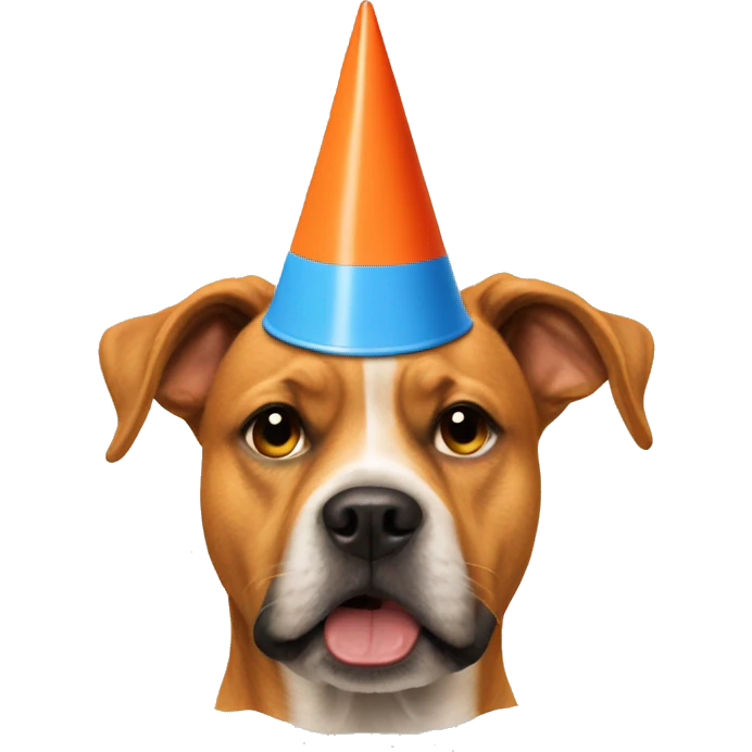 Dog with a dunce cap emoji