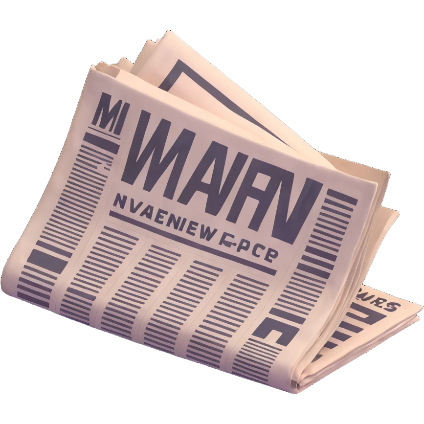 Vavinews logo with folded newspaper emoji