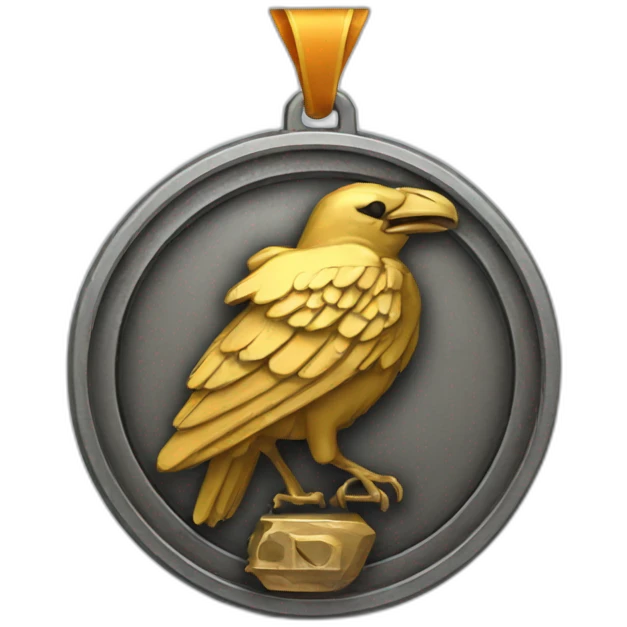 Iron raven medal emoji
