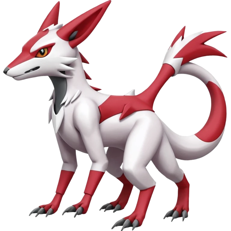 Heliolisk-Lombax-Sergal-Zangoose-Cyclizar-Genesect-Pokémon, full body emoji